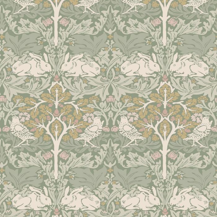 William Morris At Home Brother Rabbit Wallpaper