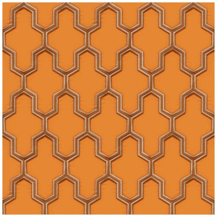 Orange Textured Geometric Wallpaper